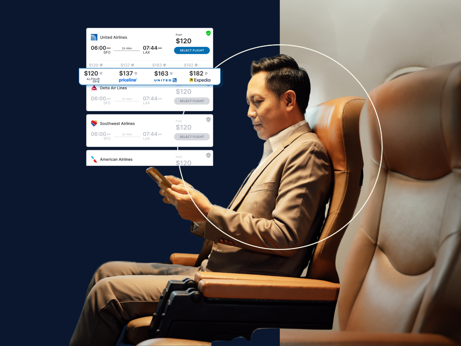 ALTOUR One customer booking a trip